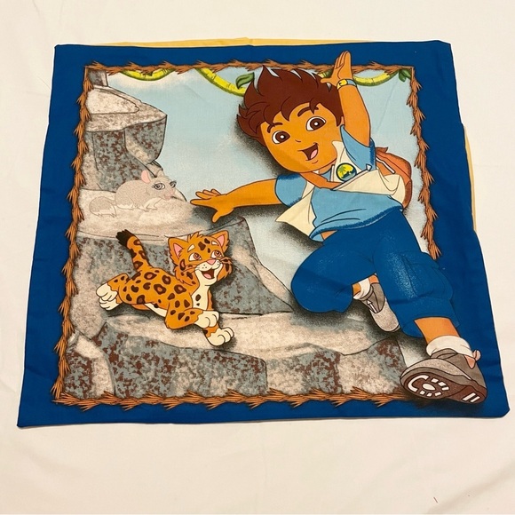 Go Diego Pillowcase Homemade 17” x 15.5” Pillow Case - Picture 15 of 16